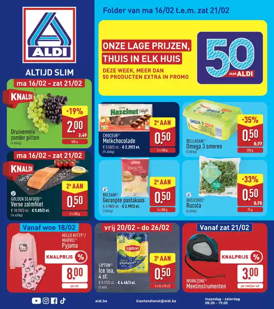 Catalogue Aldi à Lanaken | Économisez maintenant avec nos offres | 2026-02-16T00:00:00.000Z - 2026-02-26T00:00:00.000Z
