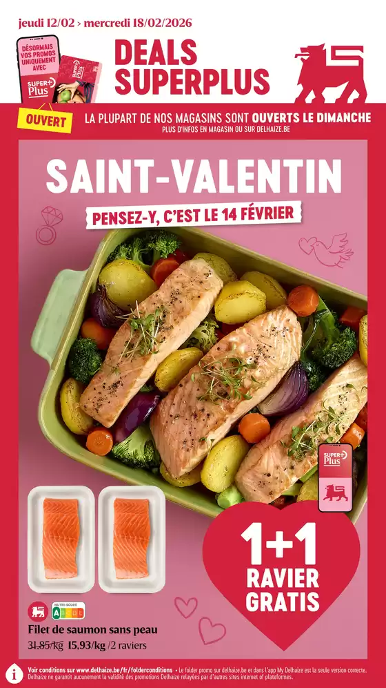 Catalogue AD Delhaize | Super réductions sur des produits sélectionnés | 2026-02-12T00:00:00.000Z - 2026-02-18T00:00:00.000Z
