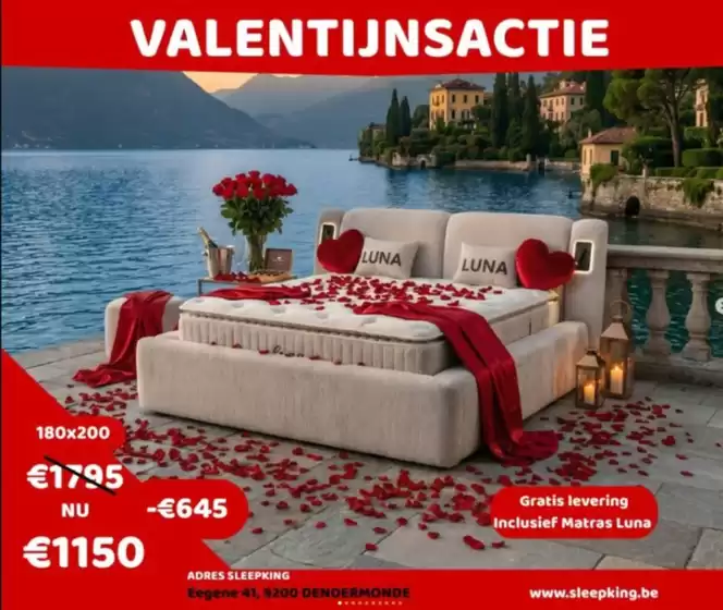 Catalogue Sleepking | Valentijnactie | 2026-02-09T00:00:00.000Z - 2026-02-16T00:00:00.000Z