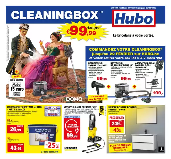 Catalogue Hubo | Hubo Dépliant valable jusqu'au 22/02/2026 FR | 2026-02-11T00:00:00.000Z - 2026-02-22T00:00:00.000Z