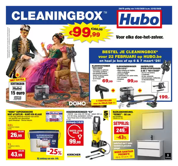 Catalogue Hubo | Hubo Folder geldig t.e.m. 22/02/2026 NL | 2026-02-11T00:00:00.000Z - 2026-02-22T00:00:00.000Z