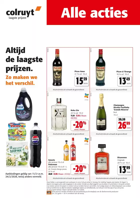 Catalogue Colruyt à Tongres | Offres spéciales attractives pour tout le monde | 2026-02-11T00:00:00.000Z - 2026-02-24T00:00:00.000Z