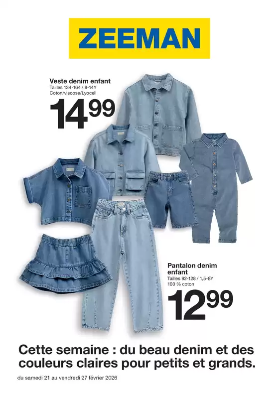 Catalogue Zeeman | Zeeman Semaine 8 du samedi 14 février au vendredi 20 février 2026. | 2026-02-21T00:00:00.000Z - 2026-02-27T00:00:00.000Z