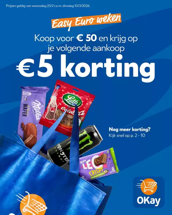 Catalogue OKay Supermarkt | Volgende folder - NL | 2026-02-25T00:00:00.000Z - 2026-03-10T00:00:00.000Z