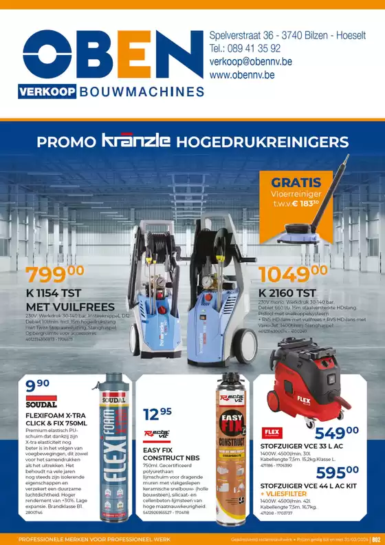 Catalogue Meno à Gembloux | Oben Promo 1 | 2026-02-25T00:00:00.000Z - 2026-03-31T00:00:00.000Z