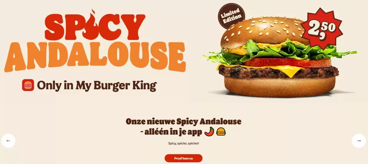Catalogue Burger King | Spicy | 2026-02-26T00:00:00.000Z - 2026-03-25T00:00:00.000Z