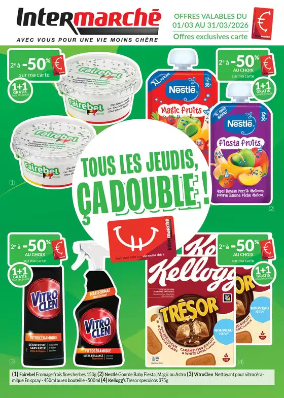 Catalogue Intermarché à Gent | Les offres de mars avec la carte intermarche 2026 - FR | 2026-03-01T00:00:00.000Z - 2026-03-31T00:00:00.000Z