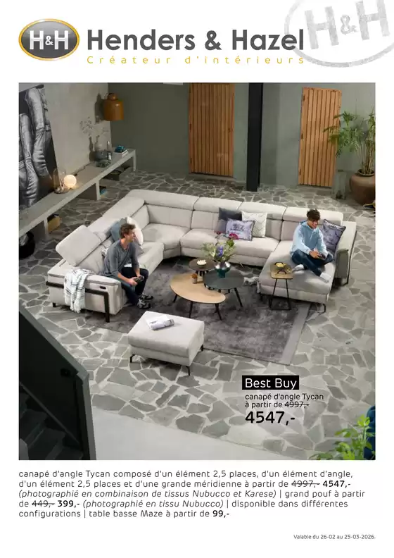 Catalogue Belot Meubelen à Zaventem | Super offre pour les chasseurs de bonnes affaires | 2026-02-26T00:00:00.000Z - 2026-03-25T00:00:00.000Z