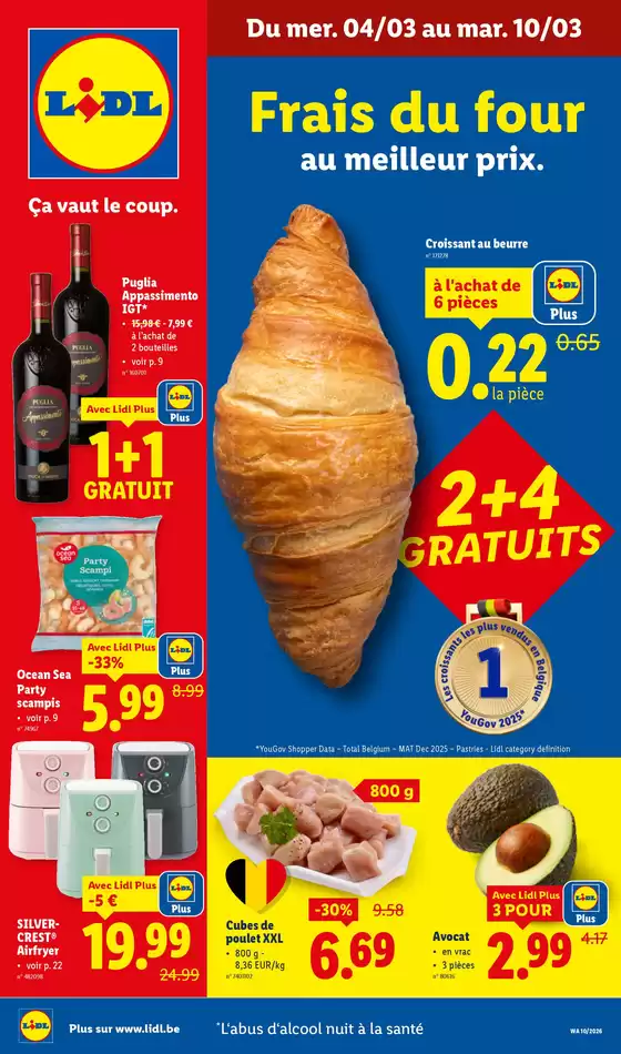 Catalogue Lidl à Deinze | 0403 - 1003 | 2026-03-04T00:00:00.000Z - 2026-03-10T00:00:00.000Z