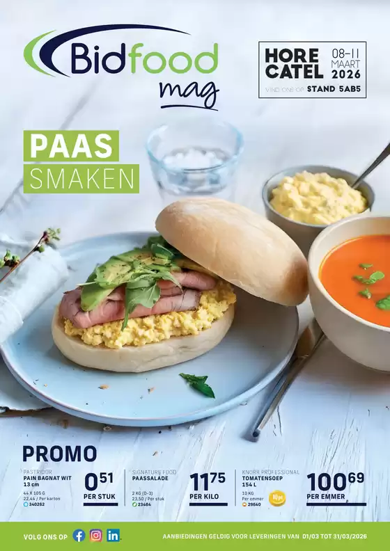 Catalogue Bidfood à Bruxelles | Mag 3 | 2026-03-03T00:00:00.000Z - 2026-03-31T00:00:00.000Z