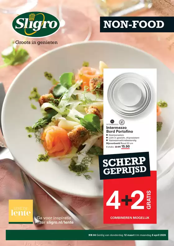 Catalogue Sligro à Maasmechelen | Non food 04 2026 | 2026-03-12T00:00:00.000Z - 2026-04-06T00:00:00.000Z