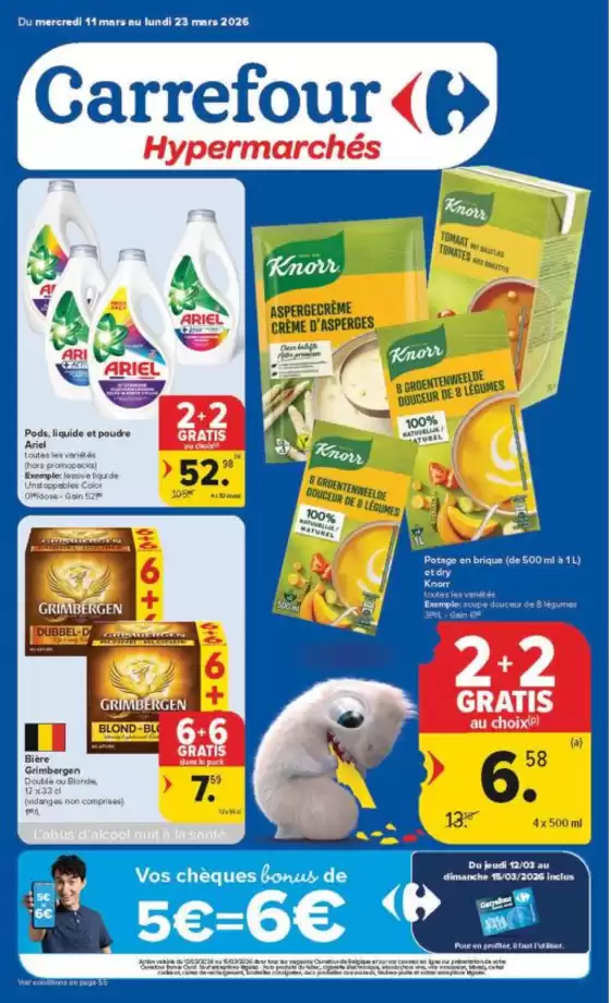 Catalogue Carrefour à Maasmechelen | Meilleures offres pour tous les chasseurs de bonnes affaires | 2026-03-11T00:00:00.000Z - 2026-03-23T00:00:00.000Z