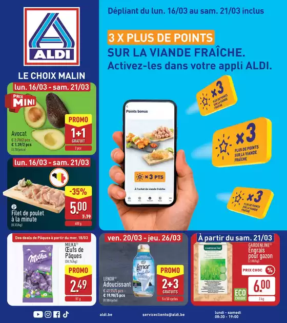 Catalogue Aldi | Nouvelles offres à découvrir | 2026-03-16T00:00:00.000Z - 2026-03-26T00:00:00.000Z