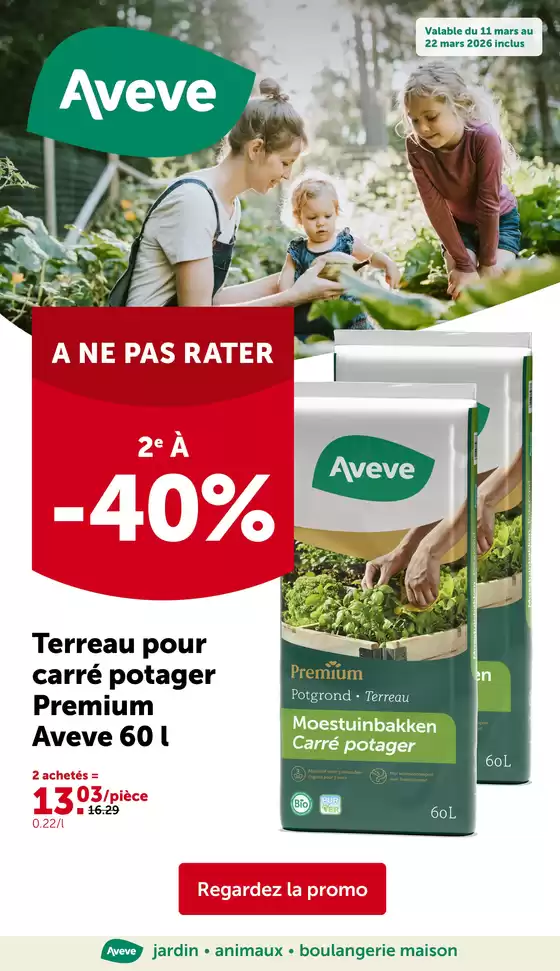 Catalogue AVEVE à Grammont | Folder AVEVE - FR | 2026-03-11T00:00:00.000Z - 2026-03-22T00:00:00.000Z
