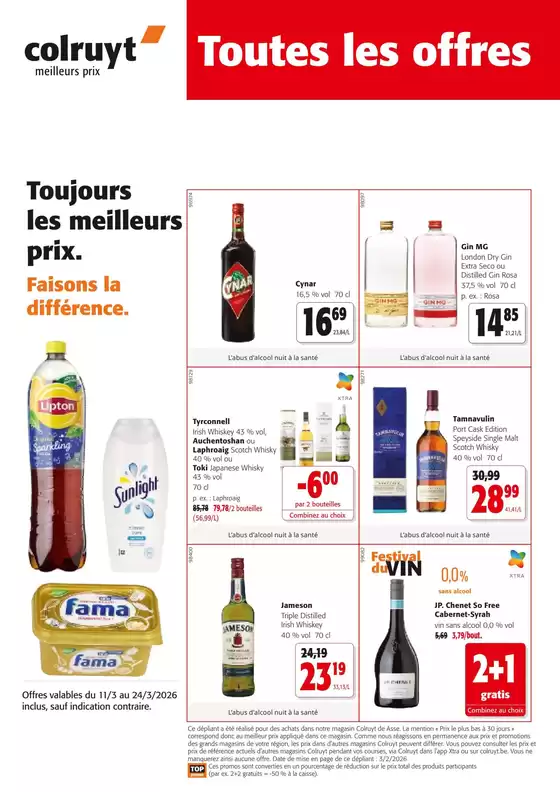 Catalogue Colruyt à Namur | Nouvelles offres à découvrir | 2026-03-11T00:00:00.000Z - 2026-03-24T00:00:00.000Z