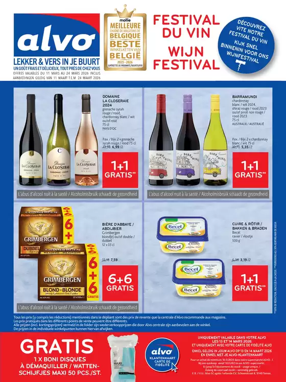 Catalogue Alvo à Namur | Offres exclusives pour nos clients | 2026-03-11T00:00:00.000Z - 2026-03-24T00:00:00.000Z