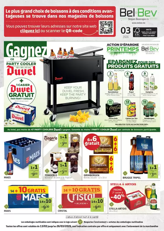 Catalogue BelBev à Ypres | Dépliant Consommateurs FR | 2026-03-17T00:00:00.000Z - 2026-03-26T00:00:00.000Z