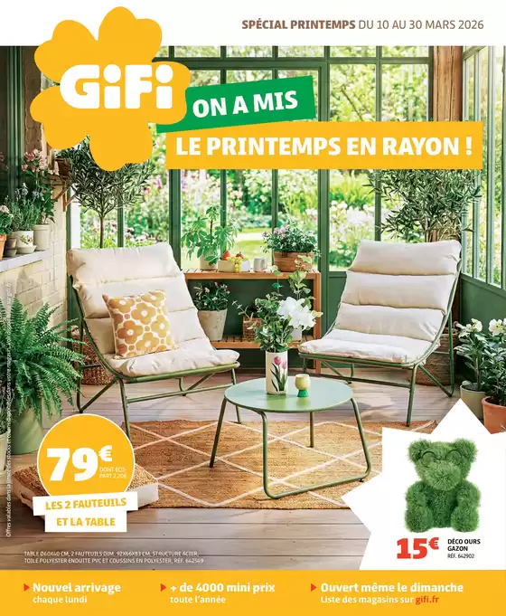 Catalogue GiFi | On A Mis Le Printemps En Rayon ! | 2026-03-18T00:00:00.000Z - 2026-03-30T00:00:00.000Z