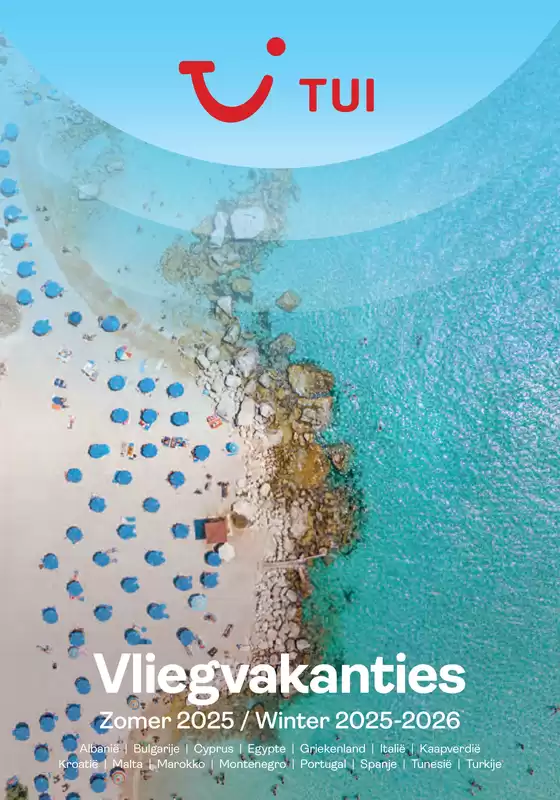 Catalogue TUI à Waterloo | Vliegvakanties | 2025-06-01T00:00:00.000Z - 2026-03-31T00:00:00.000Z