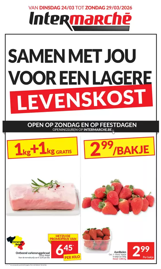 Catalogue Intermarché à Roulers | Ontdek de folder van 24 03 26 - NL | 2026-03-24T00:00:00.000Z - 2026-03-29T00:00:00.000Z
