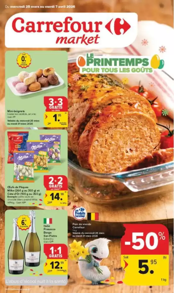 Catalogue Carrefour Market à Roulers | Promotions spéciales en cours | 2026-03-25T00:00:00.000Z - 2026-04-07T00:00:00.000Z