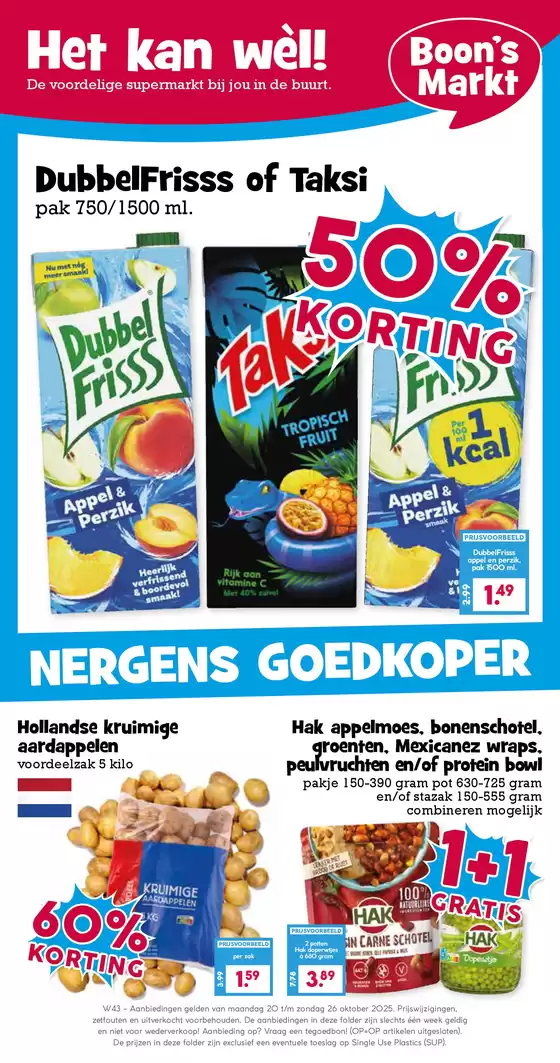Catalogus van Boon's Markt | Topaanbiedingen voor slimme spaarders | 2025-10-19T00:00:00.000Z - 2025-11-02T00:00:00.000Z