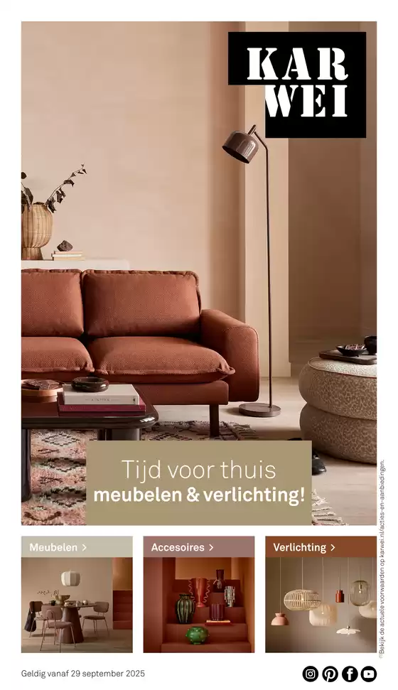 Catalogus van Karwei in Gemert | Tijd voor thuis meubelen & verlichting! | 2025-10-20T00:00:00.000Z - 2025-12-31T00:00:00.000Z