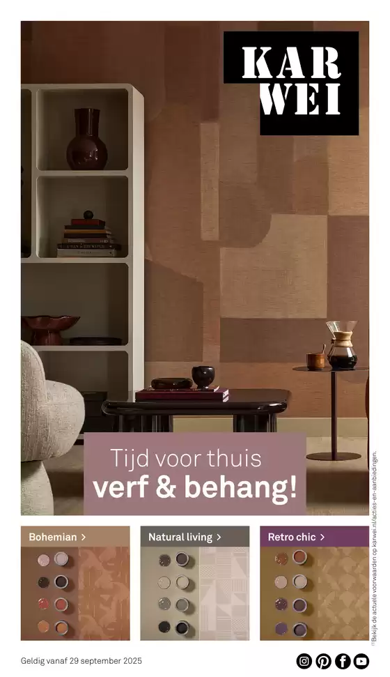 Catalogus van Karwei in Gemert | Tijd voor thuis verf & behang! | 2025-10-20T00:00:00.000Z - 2025-12-31T00:00:00.000Z