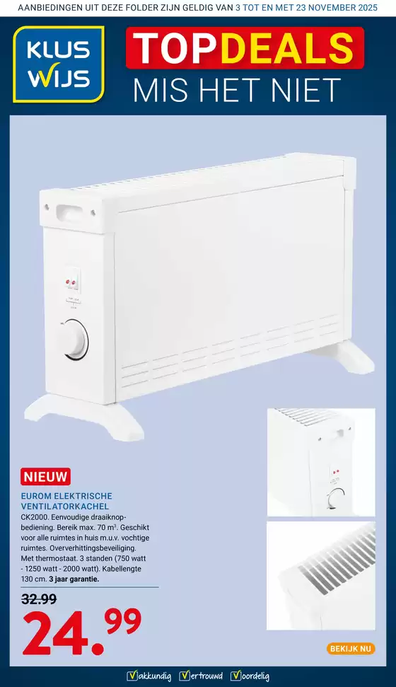 Catalogus van Kluswijs in Gemert | Exclusieve deals en koopjes | 2025-10-20T00:00:00.000Z - 2025-11-03T00:00:00.000Z