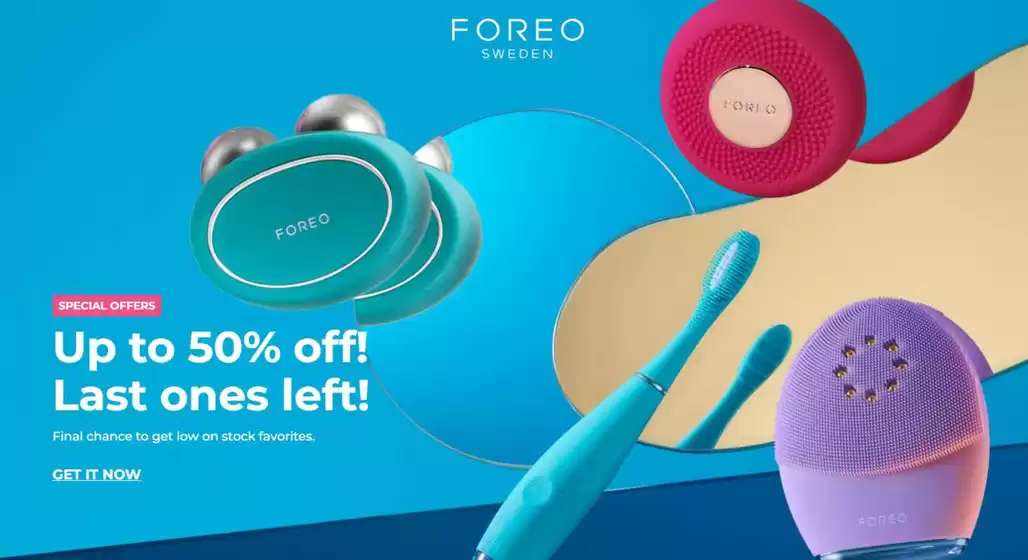 Catalogus van Foreo | Up to 50% off! Last ones left! | 2025-10-20T00:00:00.000Z - 2025-11-03T00:00:00.000Z