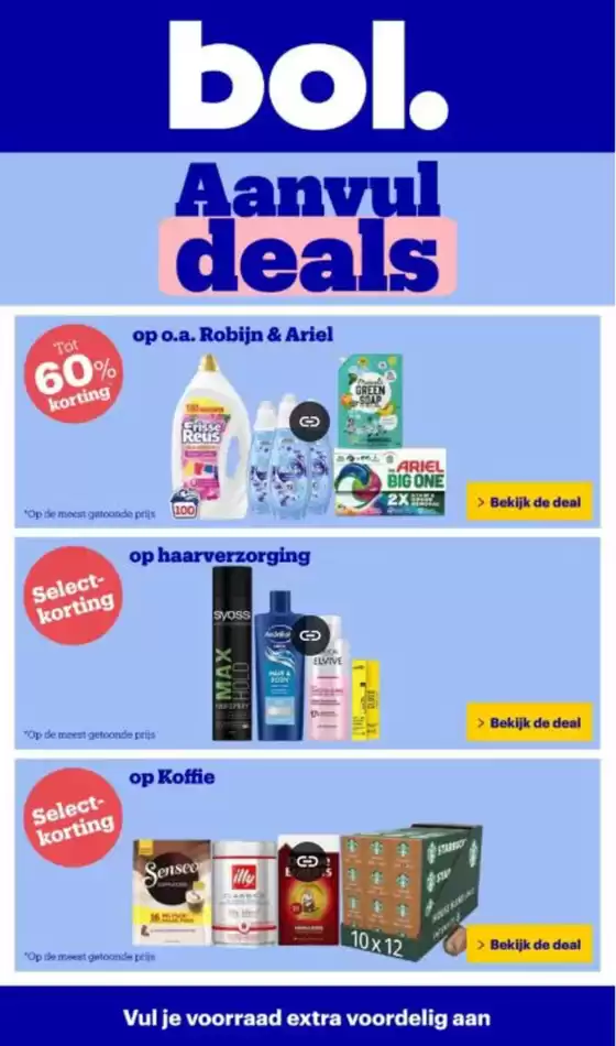 Catalogus van Bol.com in Almere | Aanvul deals | 2025-10-21T00:00:00.000Z - 2025-10-26T00:00:00.000Z