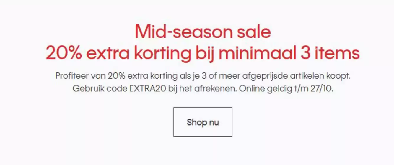 Catalogus van Calvin Klein in Deventer | Mid-season sale 20% extra korting bij minimaal 3 items | 2025-10-21T00:00:00.000Z - 2025-10-27T00:00:00.000Z