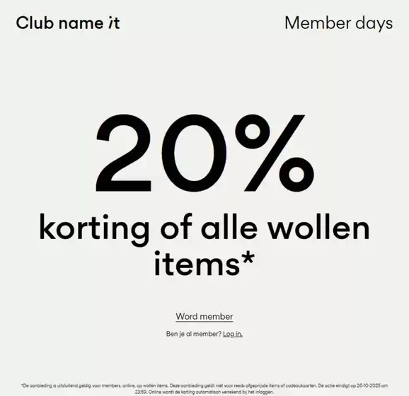 Catalogus van Name It in Utrecht | 20%  | 2025-10-21T00:00:00.000Z - 2025-10-26T00:00:00.000Z
