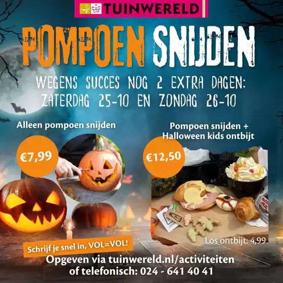 Catalogus van TuinWereld in Utrecht | Pompoen snuden | 2025-10-21T00:00:00.000Z - 2025-10-26T00:00:00.000Z
