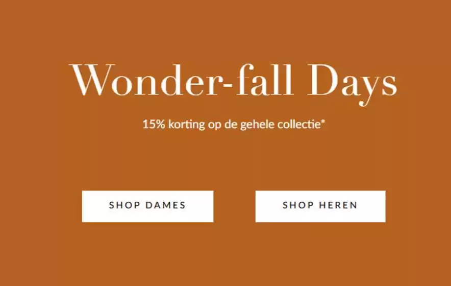 Catalogus van Manfield in Amsterdam | Wonder-fall Days | 2025-10-23T00:00:00.000Z - 2025-11-06T00:00:00.000Z