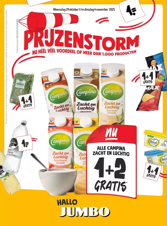 Catalogus van Jumbo in Hilversum | Kortingen en acties | 2025-10-29T00:00:00.000Z - 2025-11-04T00:00:00.000Z