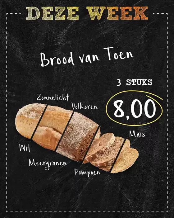 Catalogus van Bakkerij 't Stoepje in Zeist | Topaanbiedingen voor alle koopjesjagers | 2025-10-27T00:00:00.000Z - 2025-11-10T00:00:00.000Z