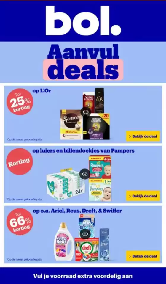 Catalogus van Bol.com in Eindhoven | Aanvul deals | 2025-10-29T00:00:00.000Z - 2025-11-02T00:00:00.000Z