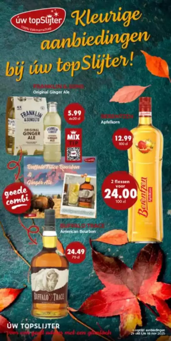 Catalogus van Úw topSlijter in Den Haag |  Kleurige aanbiedingen hii úw top Slijter! | 2025-10-29T00:00:00.000Z - 2025-11-18T00:00:00.000Z