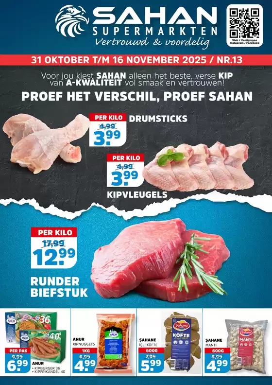Catalogus van Sahan Supermarkten in Oosterhout | Proef het verschil, proef sahan | 2025-10-31T00:00:00.000Z - 2025-11-16T00:00:00.000Z