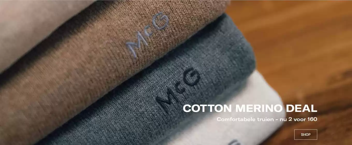 Catalogus van McGregor in Nieuw-Vennep | Cotton merino deal | 2025-10-31T00:00:00.000Z - 2025-11-14T00:00:00.000Z