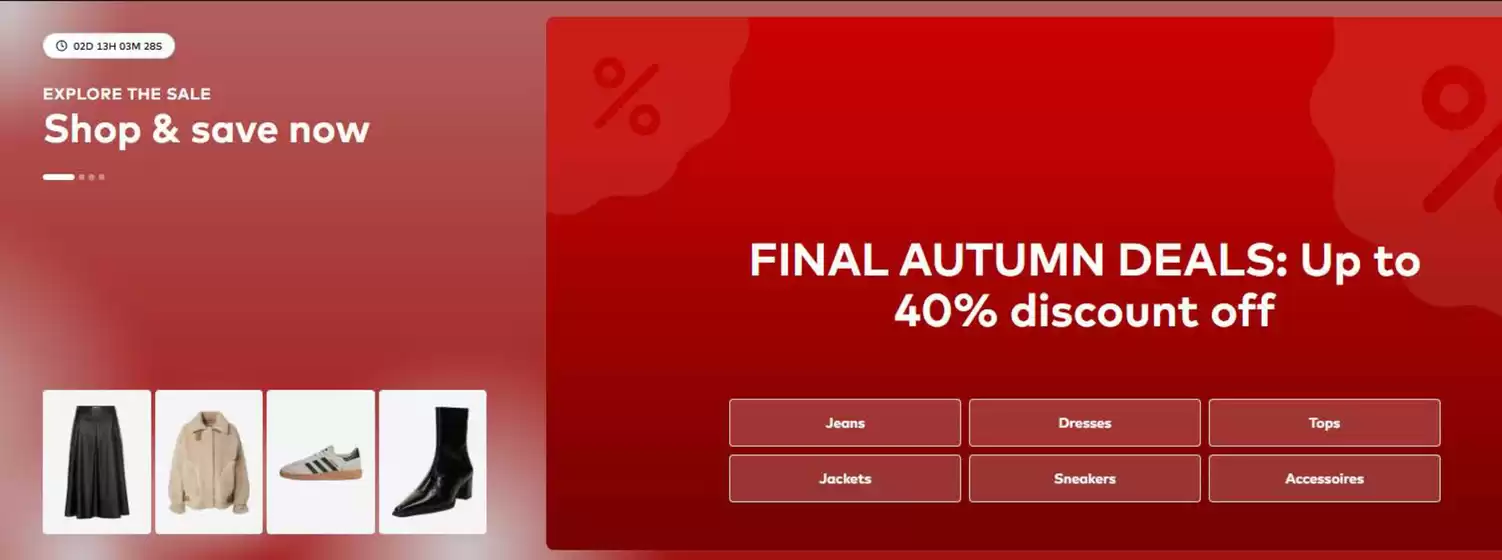 Catalogus van ABOUT YOU in Voorthuizen | Final autumn deals: up to 40% discount off | 2025-10-31T00:00:00.000Z - 2025-11-02T00:00:00.000Z