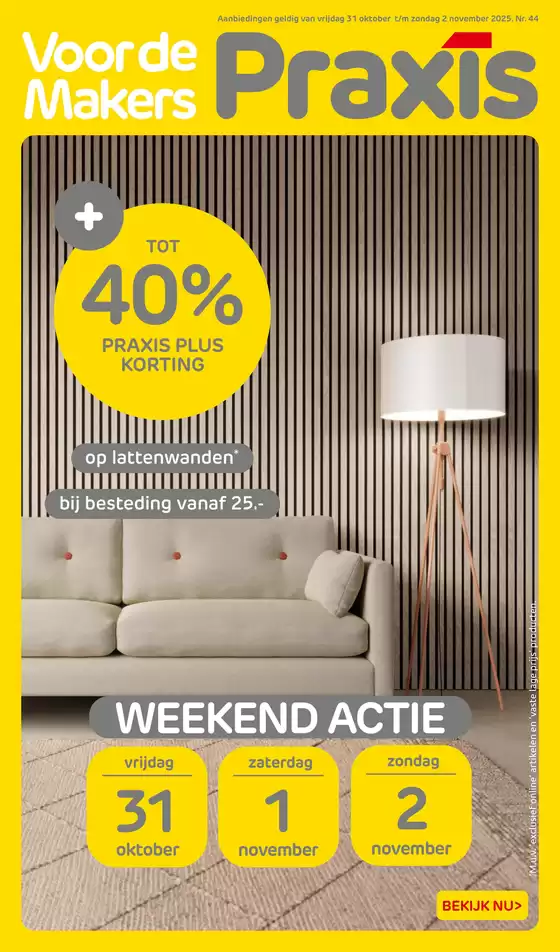 Praxis week 44 2025 weekend