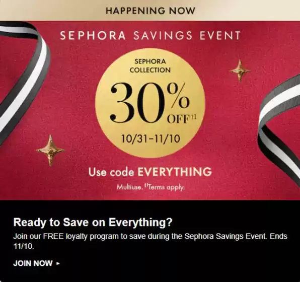 Catalogus van Sephora in Amsterdam | 30% Off | 2025-10-31T00:00:00.000Z - 2025-11-10T00:00:00.000Z