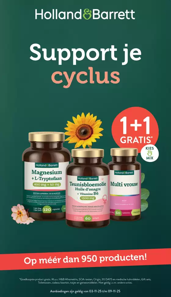 Catalogus van Holland & Barrett in Oosterhout | Holland & Barrett folder | 2025-11-03T00:00:00.000Z - 2025-11-09T00:00:00.000Z