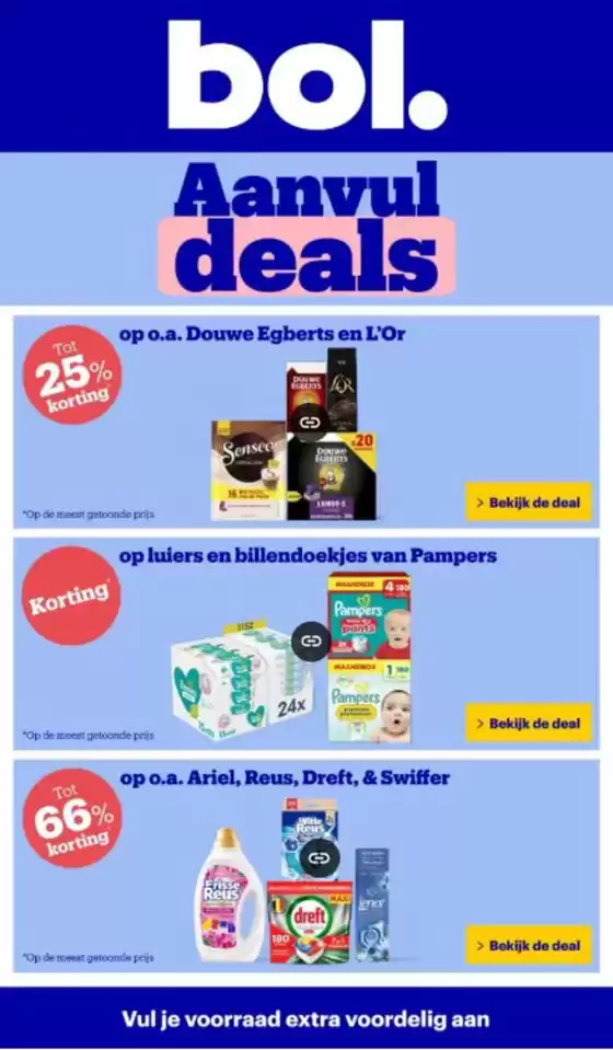Catalogus van Bol.com in Zoetermeer | Aanvul deals | 2025-11-04T00:00:00.000Z - 2025-11-09T00:00:00.000Z