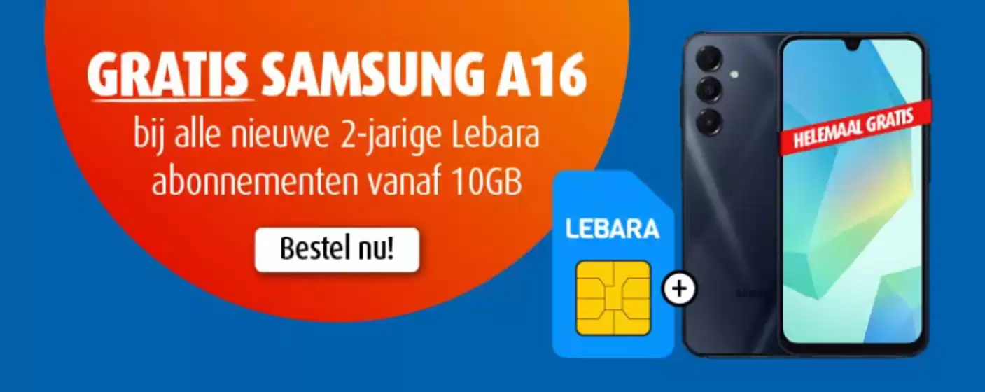 Catalogus van Ritel in Eindhoven | Gratis samsung a16 | 2025-11-04T00:00:00.000Z - 2025-11-18T00:00:00.000Z