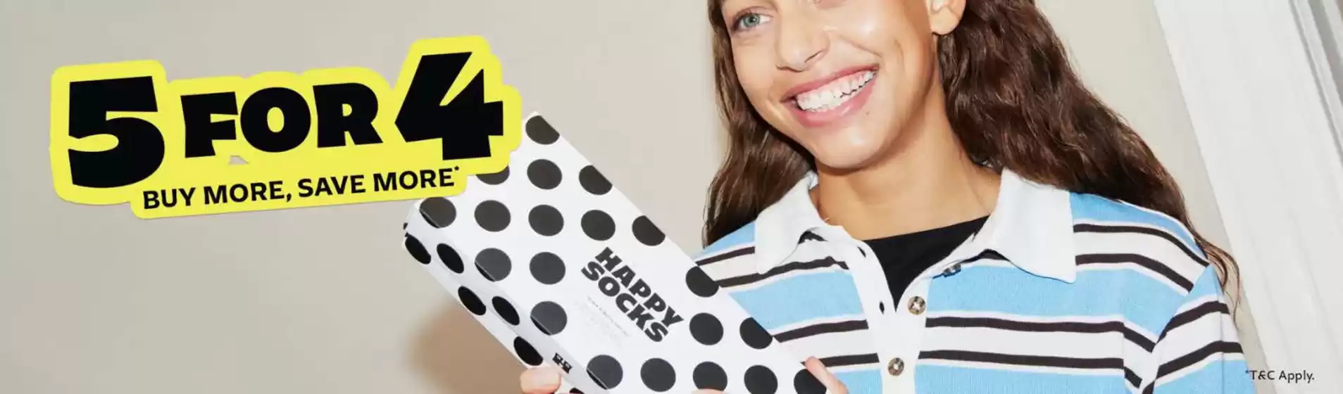 Catalogus van Happy Socks in Didam | 5 For 4 | 2025-11-07T00:00:00.000Z - 2025-11-16T00:00:00.000Z