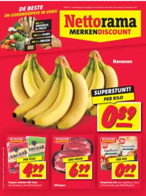 Catalogus van Nettorama in Alkmaar | Folder Nettorama | 2025-11-17T00:00:00.000Z - 2025-11-23T00:00:00.000Z