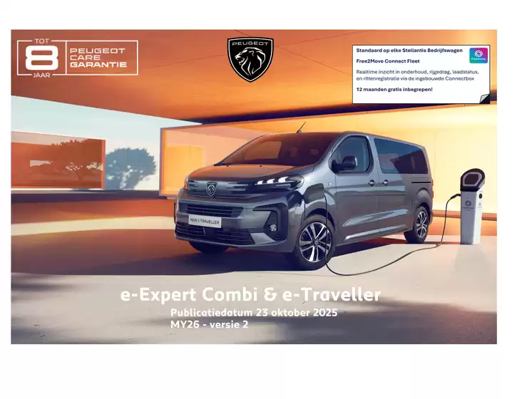 Catalogus van Peugeot in Veenendaal | Peugeot wk5223 prijzen specificaties e expert combi e traveller | 2025-11-27T00:00:00.000Z - 2025-12-11T00:00:00.000Z